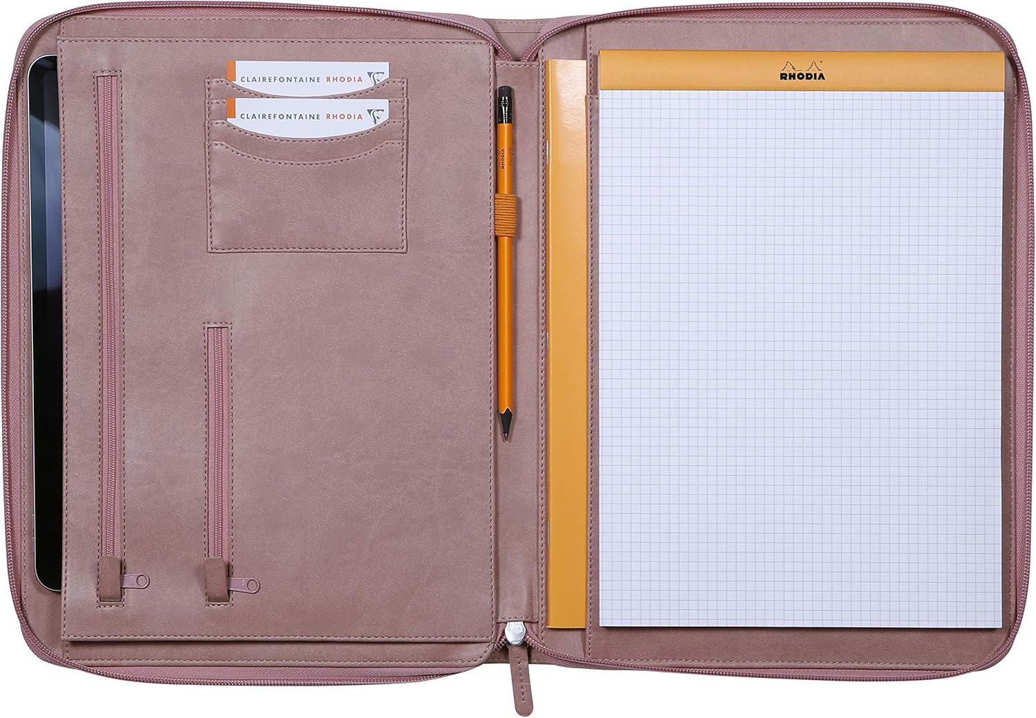 RHODIArama Zippered Portfolio A4 L Rosewood