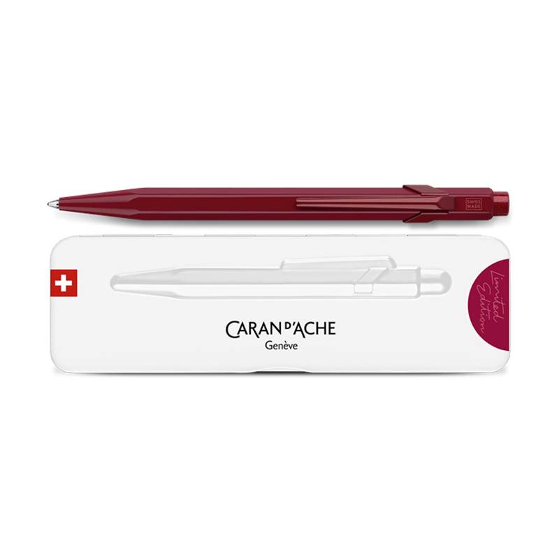 CARAN D'ACHE 849 Ball Pen Claim Your Style Limited Edition 4 Garnet Red Default Title