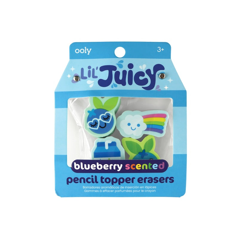 OOLY Lil' Juicy Scented Topper Eraser-Blueberry 1227909