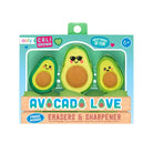 OOLY Avocado Love Eraser and Sharpener 3s 1227911