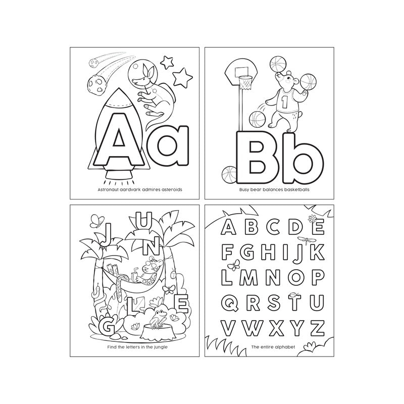 OOLY Toddler Colouring Book-ABC Amazing Animals 1227914
