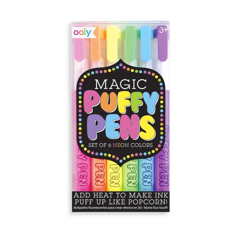 OOLY Magic Neon Puffy Pens 6s 1227925