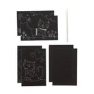 OOLY Mini Scratch & Scribble Art Kit-Cutie Cats 1227932