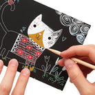 OOLY Mini Scratch & Scribble Art Kit-Cutie Cats 1227932