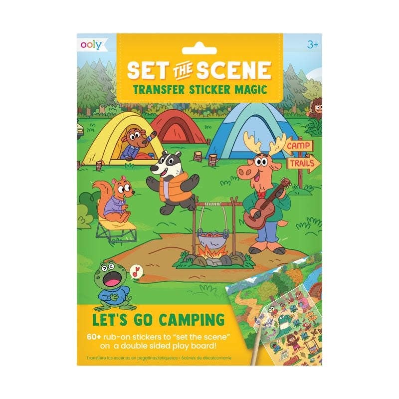 OOLY Set The Scene Transfers Magic-Let's Go Campin 1227939