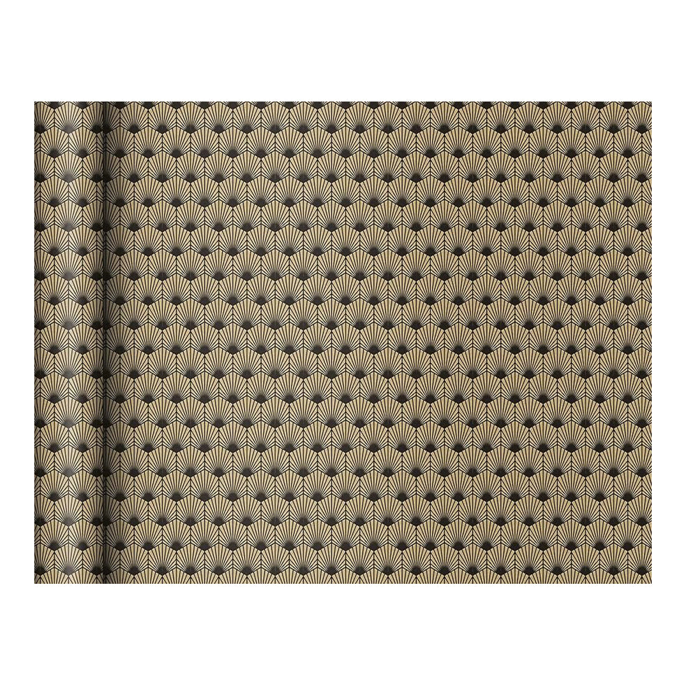 CLAIREFONTAINE Tiny Rolls Kraft 70g 0.35x5M Black Art Deco