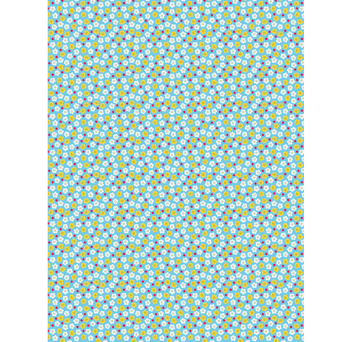 DECOPATCH Paper:Blue 852 Tiny Flowers