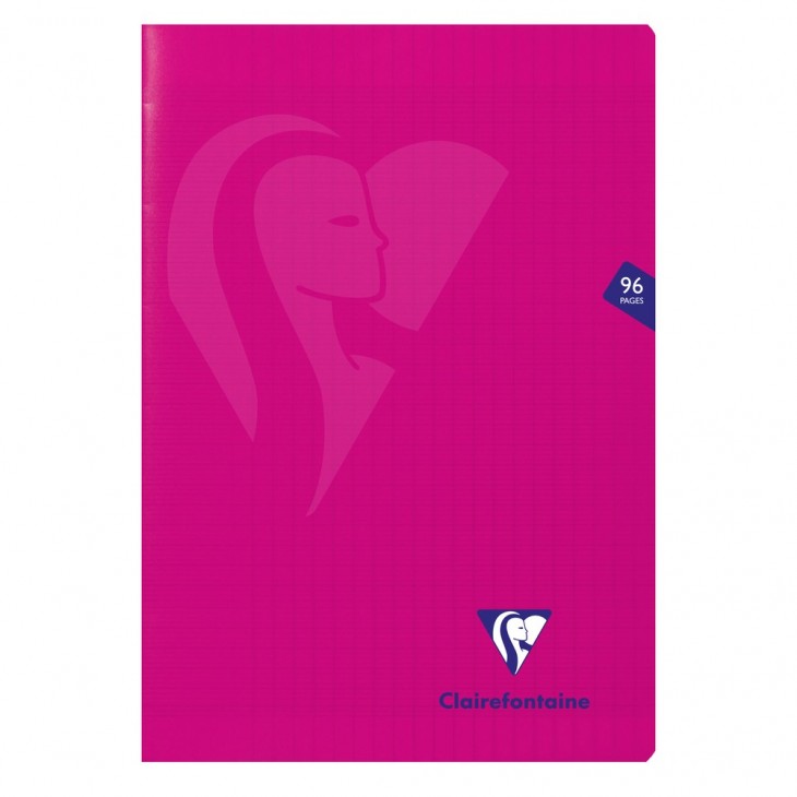 CLAIREFONTAINE Mimesys PP Notebook 17x22cm 96s Seyes Pink Default Title