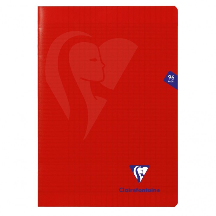 CLAIREFONTAINE Mimesys PP Notebook 17x22cm 96s Seyes Red Default Title