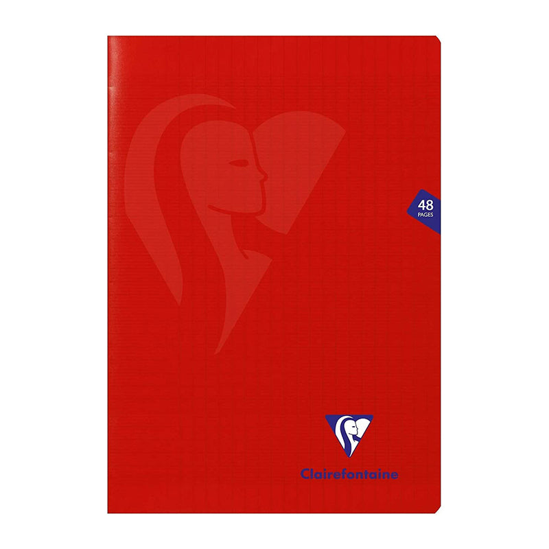 CLAIREFONTAINE Mimesys PP Notebook A4 96s Seyes Red Default Title