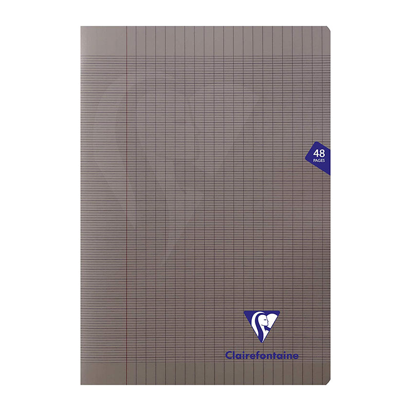 CLAIREFONTAINE Mimesys PP Notebook A4 96s Seyes Grey Default Title