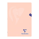 CLAIREFONTAINE Mimesys PP Pastel Notebook A4 96s 5x5 Sq Coral Default Title