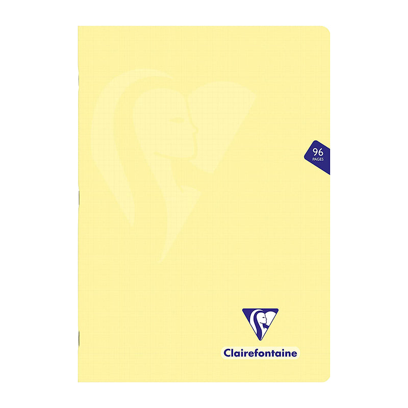 CLAIREFONTAINE Mimesys PP Pastel Notebook A4 96s 5x5 Sq Butter Default Title