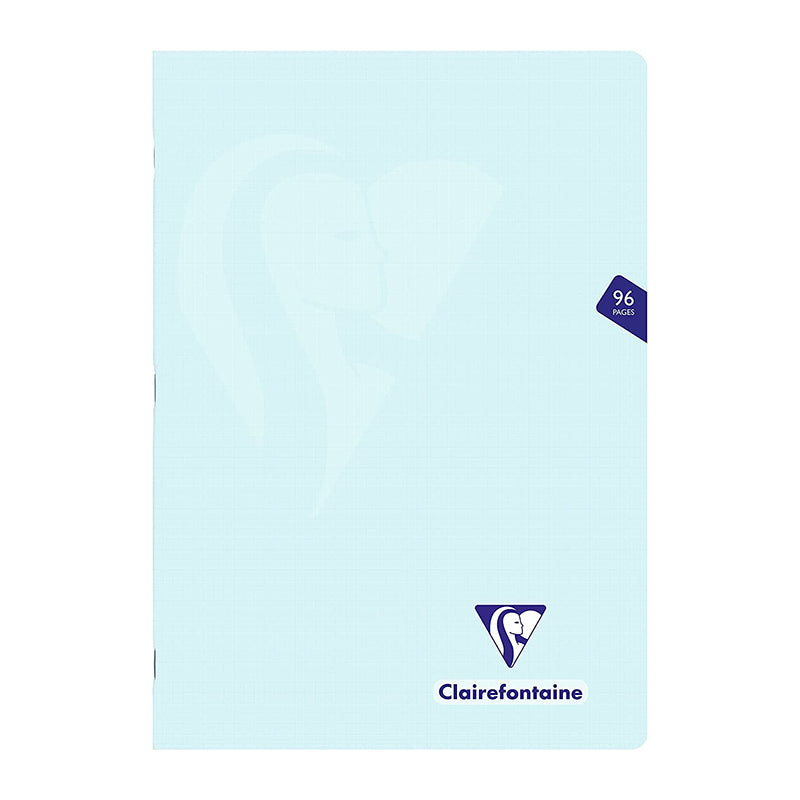 CLAIREFONTAINE Mimesys PP Pastel Notebook A4 96s 5x5 Sq Ice Blue Default Title