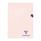 CLAIREFONTAINE Mimesys PP Pastel Notebook A4 96s 5x5 Sq Powder Pink Default Title