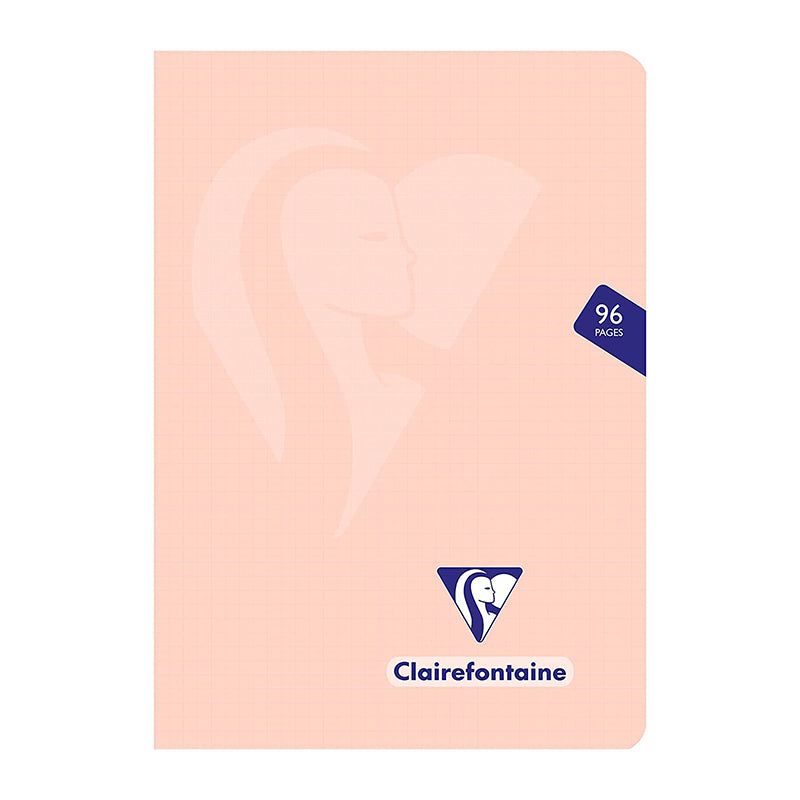 CLAIREFONTAINE Mimesys PP Pastel Notebook A5 96s 5x5 Sq Coral Default Title