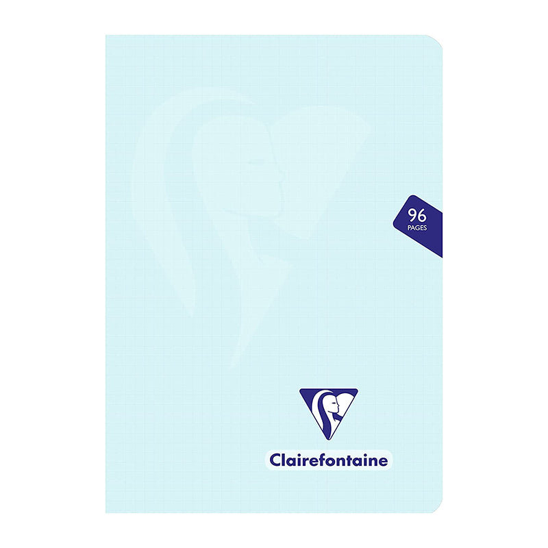CLAIREFONTAINE Mimesys PP Pastel Notebook A5 96s 5x5 Sq Ice Blue Default Title