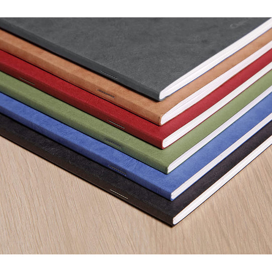 CLAIREFONTAINE Age Bag Stapled Notebook A4 96s Lined+Margin Tobacco Default Title