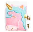 AVENUE MANDARINE Plush Diary 12.5x17cm Unicorn Default Title