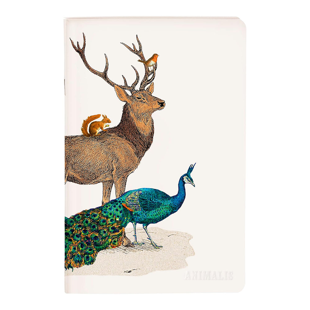 CLAIREFONTAINE Animalis Stapled Notebook 11x17cm 48s Lined Deer