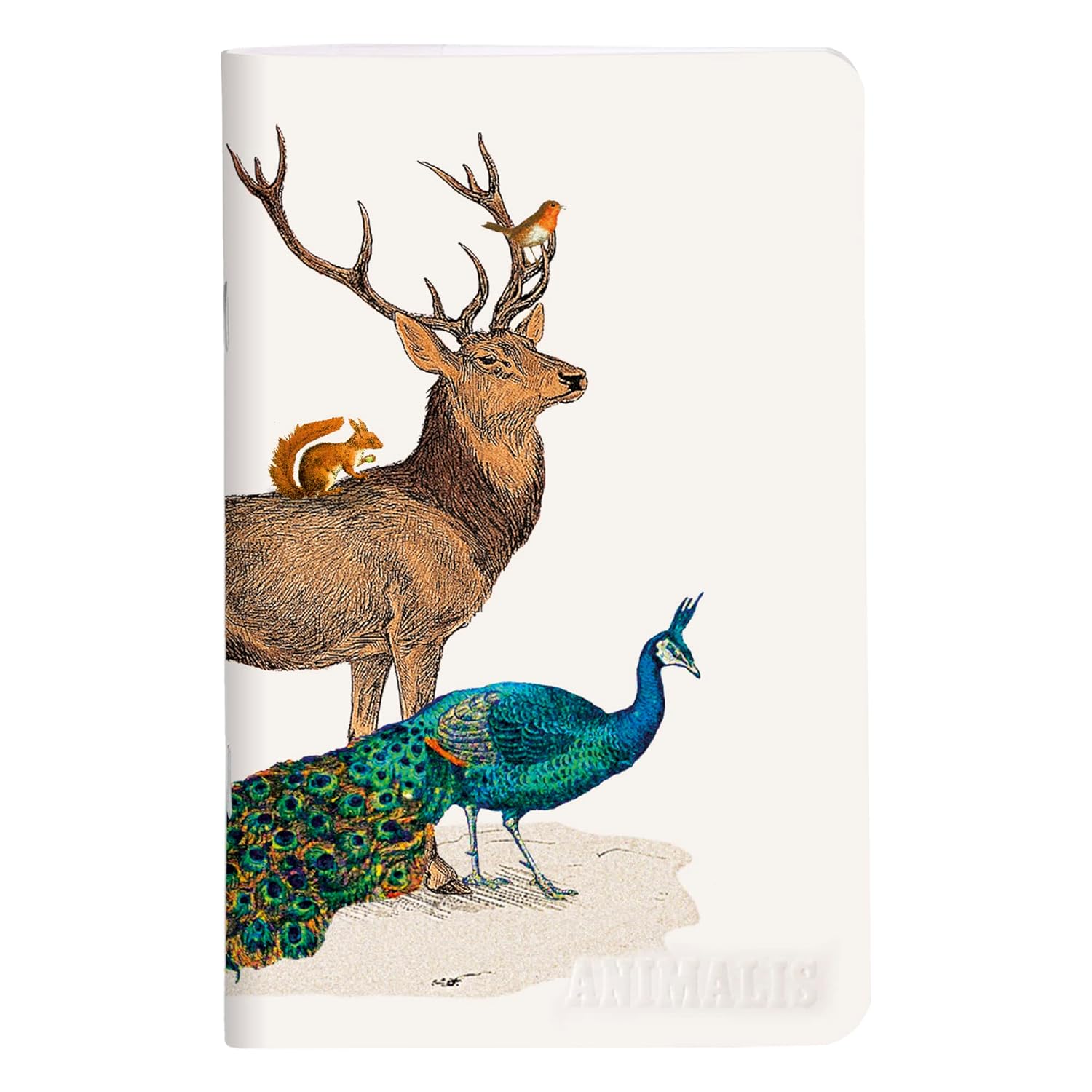 CLAIREFONTAINE Animalis Stapled Notebook 7.5x12cm 48s Plain Assorted