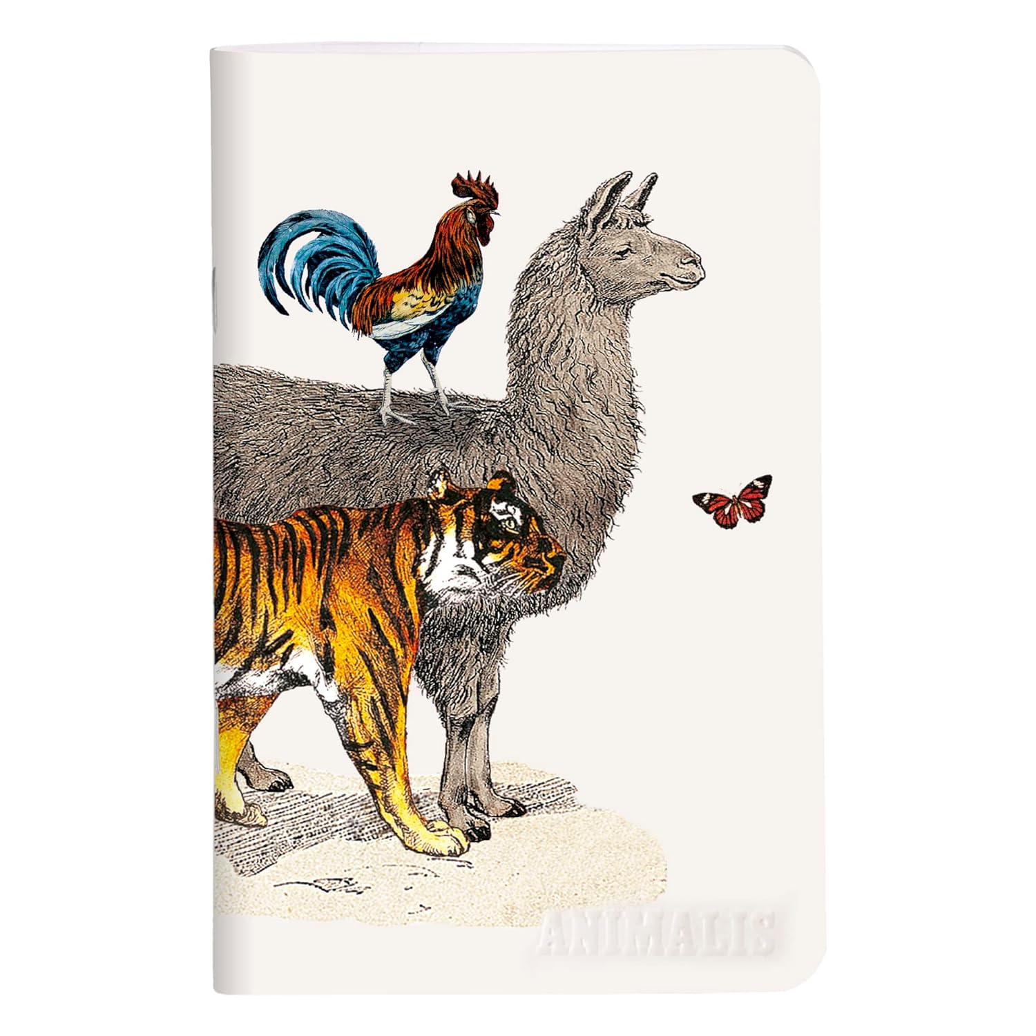CLAIREFONTAINE Animalis Stapled Notebook 7.5x12cm 48s Plain Llama