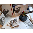 CLAIREFONTAINE Animalis Stapled Notebook 7.5x12cm 48s Plain Llama