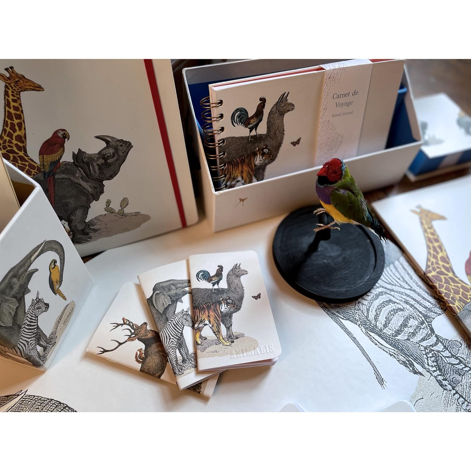 CLAIREFONTAINE Animalis Stapled Notebook 7.5x12cm 48s Plain Llama