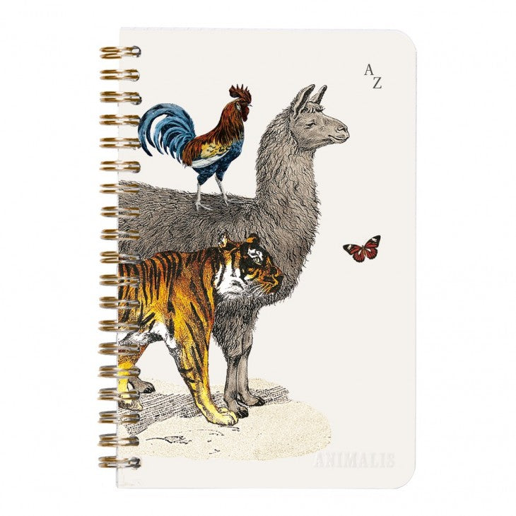 CLAIREFONTAINE Animalis Wbound Index Notebook 11x17cm 100s Lined As