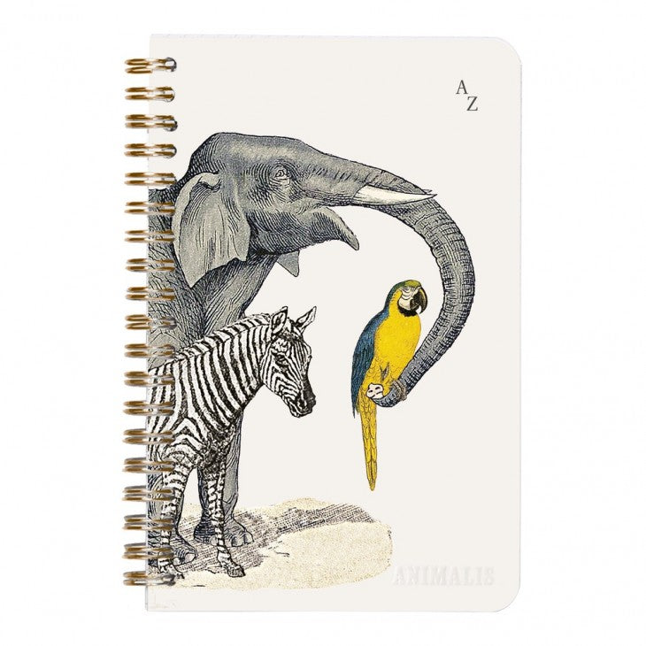 CLAIREFONTAINE Animalis Wbound Index Notebook 11x17cm 100s Lined As