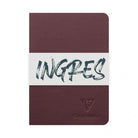 CLAIREFONTAINE Ingres Stapled Notebook A6 Lined 48s Intensive Lilac/Yellow
