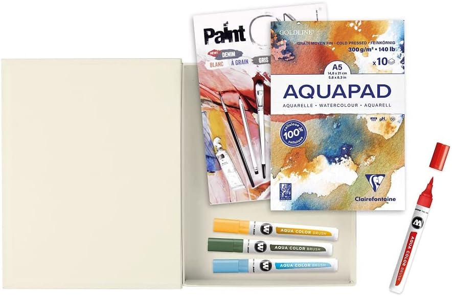 CLAIREFONTAINE Competence Aqua Set A5 Pad+Box 23.2x18.3x3.6cm