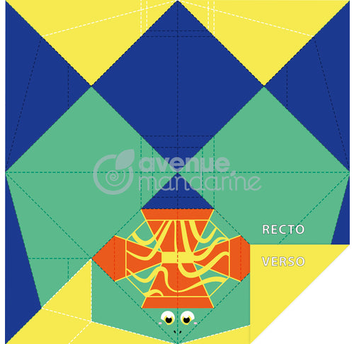 AVENUE MANDARINE My Little Origami 12x12cm 20s Turtle Default Title