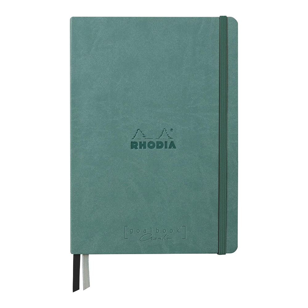 RHODIArama Goalbook Creation Hardcover Black A5 Dot Aqua