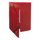 CLAIREFONTAINE Elastic Folder 3 Carton Flaps 24x32cm Red