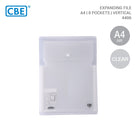 CBE 4406 Expanding File 8 Pockets A4 Clear