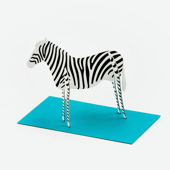 GOOD MORNING Standing Message Card Post Zebra Default Title