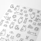 MIDORI Sticker 2590 Chat Forest Animals