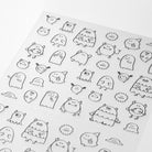 MIDORI Sticker 2591 Chat Monsters