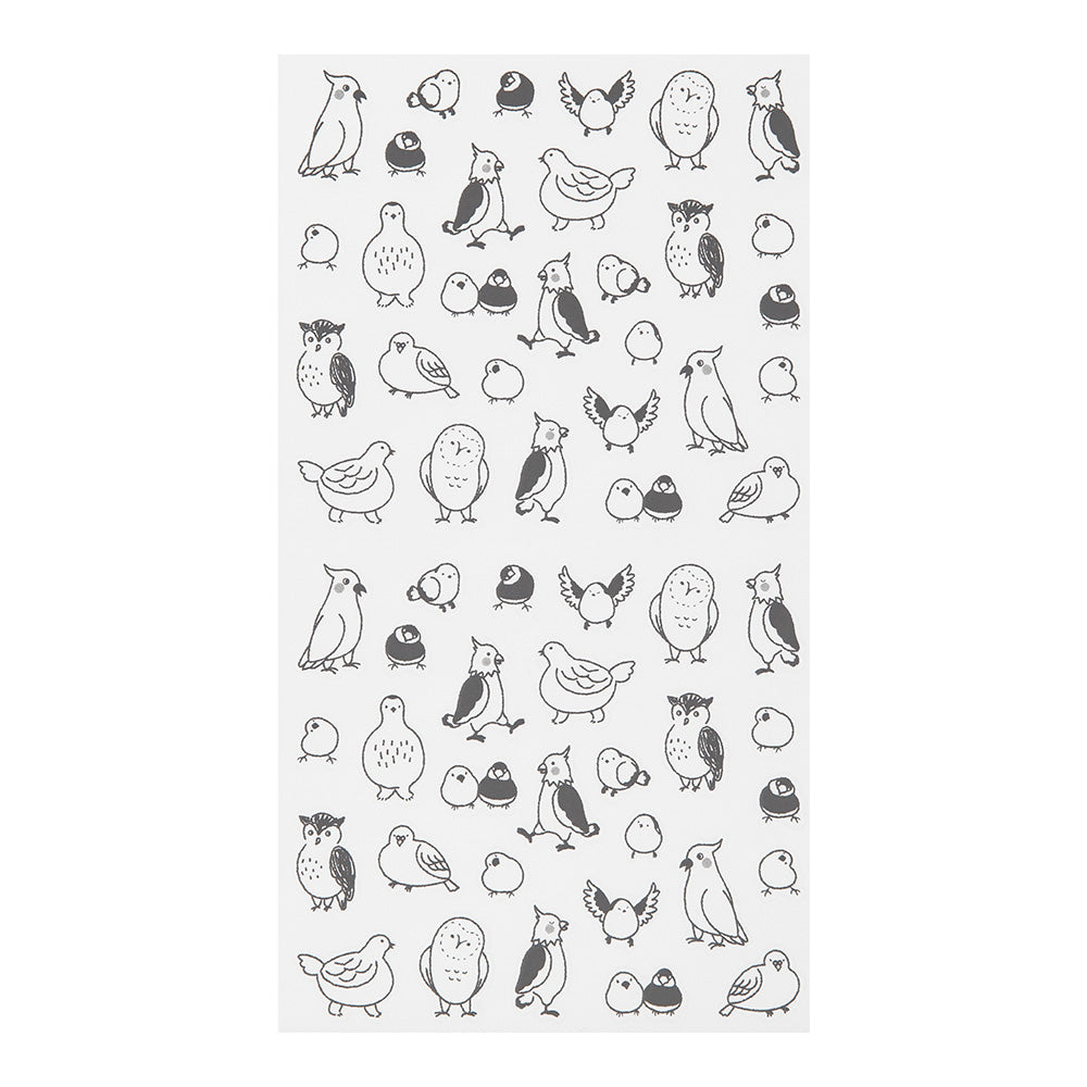 MIDORI Sticker 2593 Chat Birds