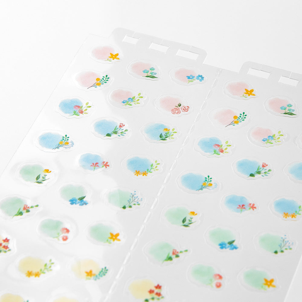 MIDORI Sticker 2599 Calendar M Flowers