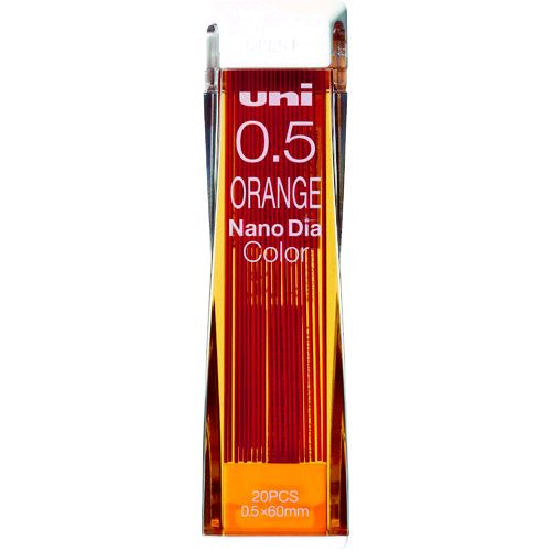 UNI Color Pencil Lead 0.5mm 20s Orange