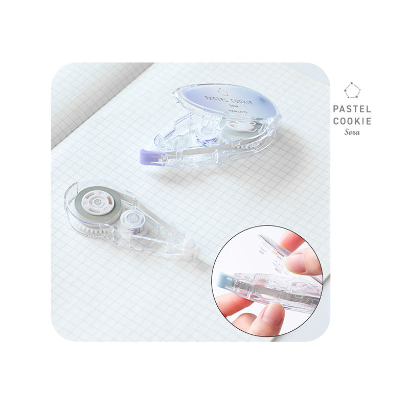 KOKUYO Pastel Cookie Correction Tape 5mm×8M YlwPur Default Title