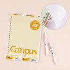 KOKUYO Campus Loose Leaf A5 20h 30s 5mm Grid Ylw Default Title