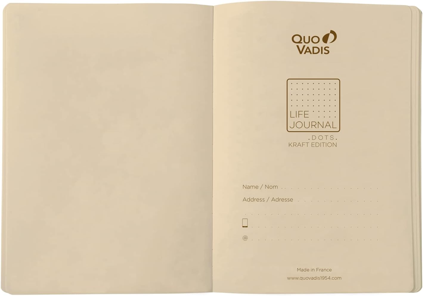 QUO VADIS Life Journal Kraft Edition L 15x21cm Default Title