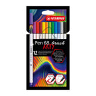STABILO Pen 68 Brush ARTY Wallet of 12