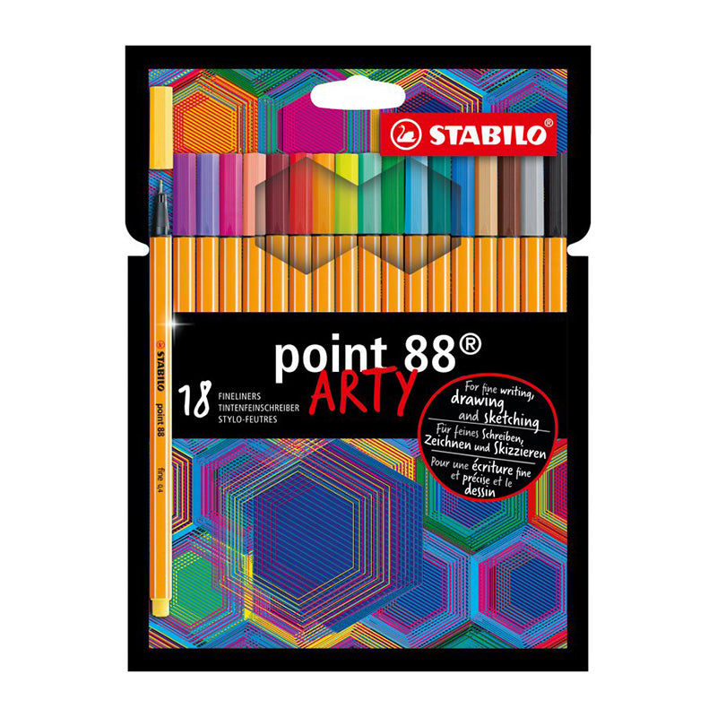 STABILO Point 88 ARTY Wallet of 18