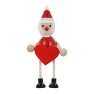 MARK'S Hracky Xmas Wooden Doll Heart Santa Claus 1232568