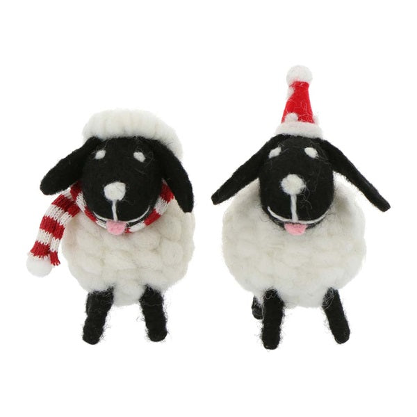 MARK'S Mocomoco Xmas Felt Mascot Sheep Black Scarf 1232579