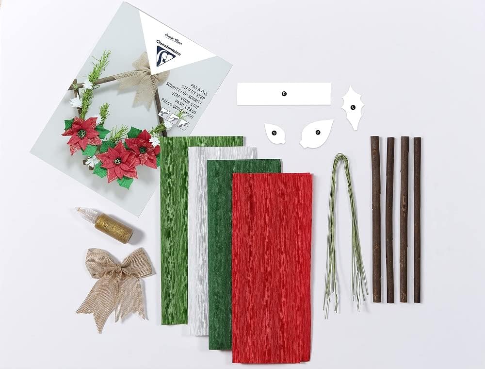 CLAIREFONTAINE Crepe Paper Kits-Christmas Crown 1232596